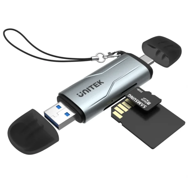 Unitek R1010A 2-in-1 USB-C and USB 3.0 Card Reader