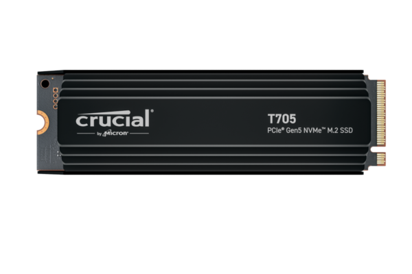 Crucial 2TB T705 NVMe PCIe 5.0 M.2 Internal SSD with Heatsink