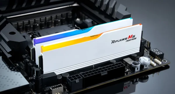G.SKILL Ripjaws M5 RGB Series 32GB (2 x 16GB)  DDR5 6000 F5-6000J3636F16GX2-RM5NRW MM 4148 WHITE - Image 2
