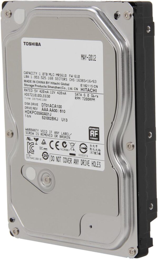 Toshiba DT01ACA050 500 GB, Internal, 7200 RPM, 3.5" HDD - Image 2