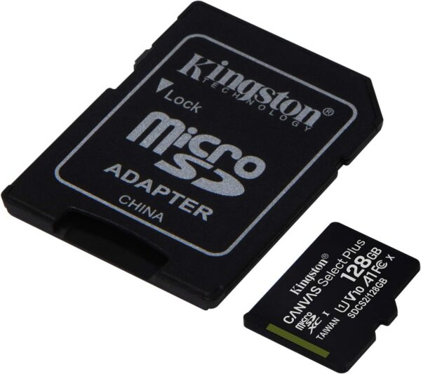 Kingston SDCS2/128GB MicroSD 128GB Up to 100MB/s UHS-I V10 A1 Nintendo Switch Compatible with Canvas Select Plus - Image 2