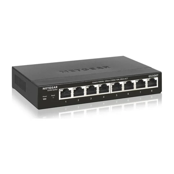 NETGEAR 8-Port Gigabit Ethernet Smart Managed Pro Switch (GS308T) - Desktop, Fanless Housing for Qui - Image 2