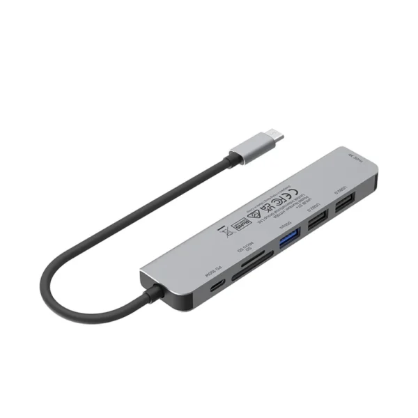 Unitek 7-in-1 USB-C (HDMI, SD Card, USB, PD100W) H1118A - Image 2