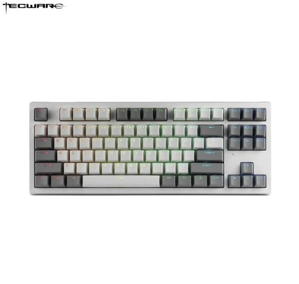 Tecware Phantom+ Elite 87 Wireless (White) Orange Switch (Tactile, 45g) TWKB-PE87PZT-WHWOR