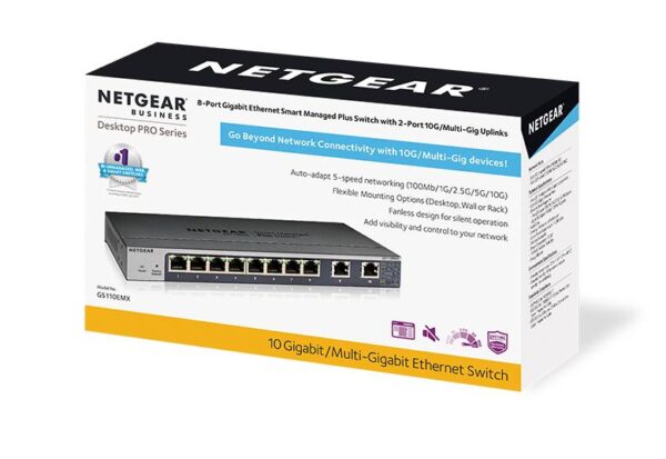 Netgear GS110EMX-100PES ProSafe 8 Port Gigabit Plu - Image 2