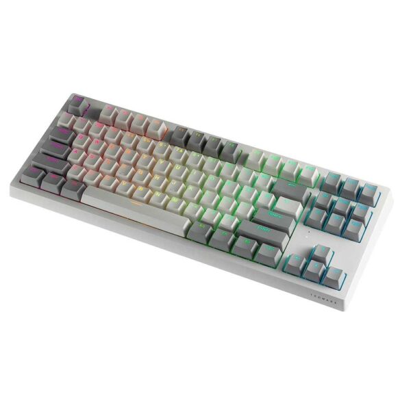 Tecware Phantom+ Elite 87 Wireless (White) Orange Switch (Tactile, 45g) TWKB-PE87PZT-WHWOR - Image 2