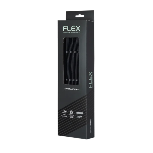 Tecware Flex PSU Extension Set - Black - Image 2