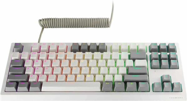 Tecware Veil 87 Wired Mechanical Keyboard (Barebones Kit), White - Image 3