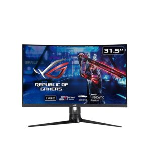 ASUS ROG Strix 31.5�h 1440P Curved Gaming Monitor (XG32VC), QHD (2560 x 1440), 170Hz, 1ms, Extreme Low Motion Blur Sync, FreeSync Premium Pro, HDMI DisplayPort USB 3.0 Type C, 125% sRGB, DisplayHDR 400