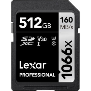 LEXAR Professional 1066x 512GB SDXC R160/W120 MB/s