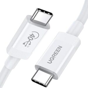 Ugreen USB C to C, Gen3 Male To Male Cable, 8K & 40Gbps，backwards compatible with USB4/3.1/3.0/2.0&T