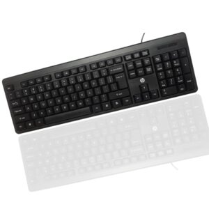 HP KM100 Wired Entry Level Keyboard & Mouse (Black)