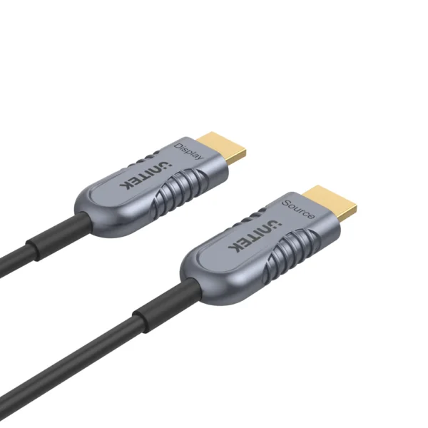 Unitek C11034DGY 60M Ultrapro HDMI2.1 Active Optical Cable. Color: Space Grey + Black - Image 2