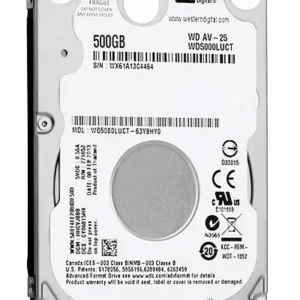 WD INT. HDD 2.5" AV-25 500GB SATA