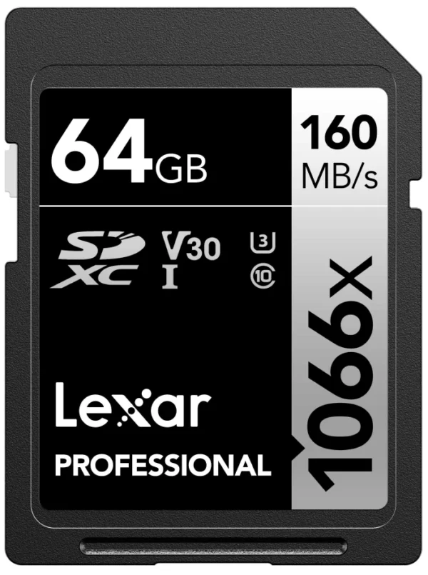 LEXAR Professional 1066x 64GB SDXC R160/W120 MB/s