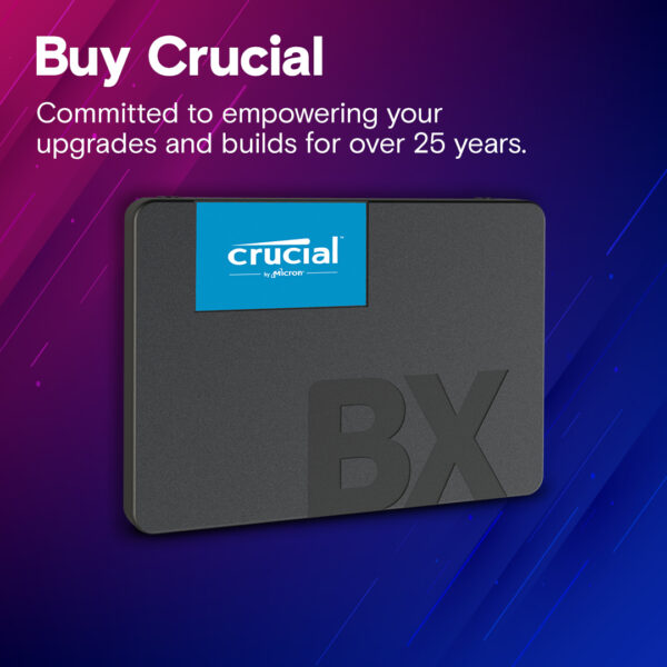 Crucial CT1000BX500SSD1 BX500 3D NAND SATA 2.5-inch SSD, 1TB - Image 3