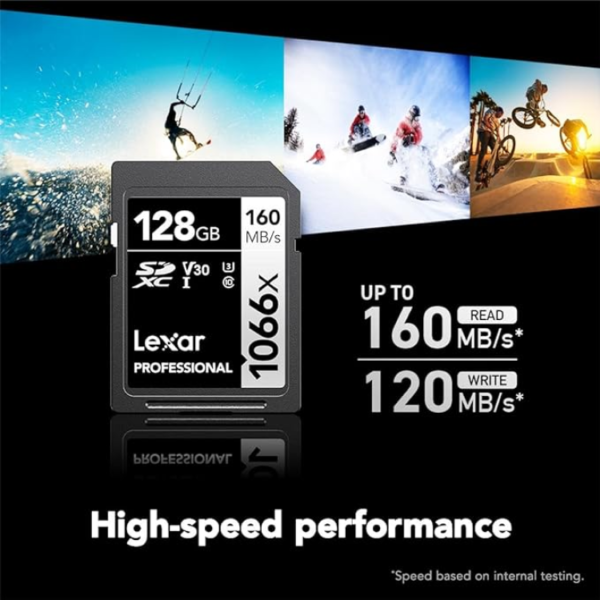 LEXAR Professional 1066x 128GB SDXC R160/W120 MB/s - Image 2