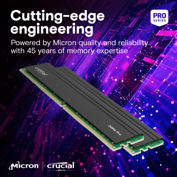 Crucial Pro 32GB Kit (16GBx2) DDR4-3200 UDIMM CP2K16G4DFRA32A - Image 3