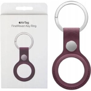 Apple MT2J3FE/A AirTag FineWoven Key Ring - Mulberry