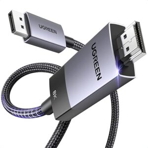 UGREEN V1610A DISPLAY PORT 1.4 TO HDMI 8K CABLE