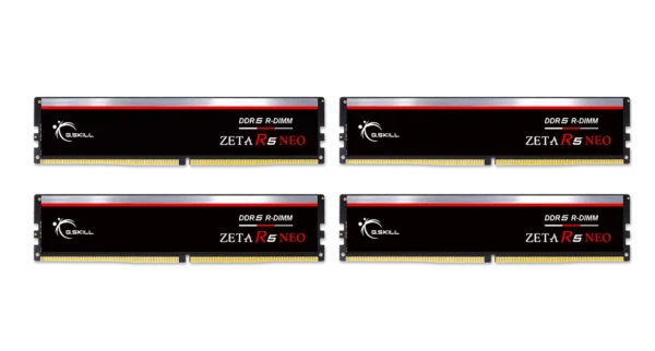 G.SKILL ZETA R5 NEO RDIMM for AMD EXPO 128GB ( 4 X 32GB) Desktop RAM Kit 4 x 32GB - 6400MT/s - CL32