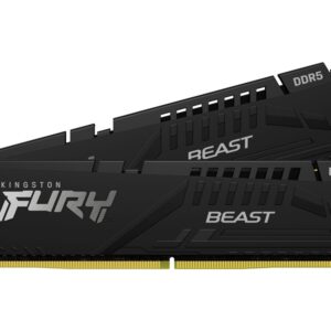 Kingston FURY Beast Black KF552C36BBEK2-32 32GB (16GB x2) DDR5 5200MT/s Memory, DIMM