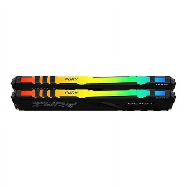 Kingston Fury Beast RGB 16GB (2x8GB) 3600MHz DDR4 CL17 Desktop Memory Kit of 2 KF436C17BBAK2/16 - Image 2