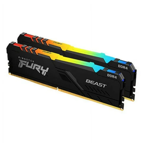 Kingston Fury Beast RGB 16GB (2x8GB) 3600MHz DDR4 CL17 Desktop Memory Kit of 2 KF436C17BBAK2/16 - Image 3