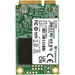 Transcend 512GB mSATA 6Gb s 3D TLC Solid State Drive-TS512GMSA230S