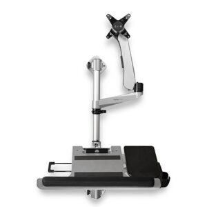 Startech Wall-mounted Sit-stand Desk with Independent Monitor and Key
