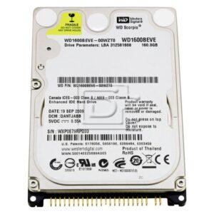 Western Digital WD1600BEVE 2.5 inch PATA / IDE Hard Disk