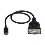 STARTECH ICUSB232PROC StarTech.com USB C to Serial Adapter Cable with COM Port Retention - 16" (40cm) USB Type C to RS232 (DB9) Serial Converter Cable - for PLCs, Scanners, Printers - Windows/Mac/Linux