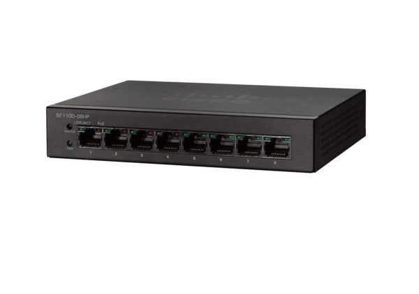 Cisco SF110D-08HP 8-Port 10/100 PoE Desktop Switch