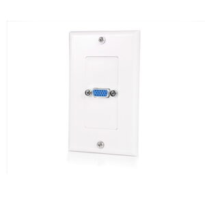 Startech  VGAPLATE Single Outlet 15-Pin Female VGA Wall Plate - White