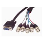 Startech VGABNC5 6 FT VGA MONITOR CABLE HDDB15M TO 5 BNC