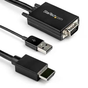 Startech VGA2HDMM3M VGA to HDMI adapter cable with USB audio -3m