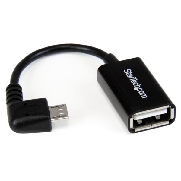 Startech UUSBOTGRA Right Angle Micro USB to USB OTG Host Adapter M/F