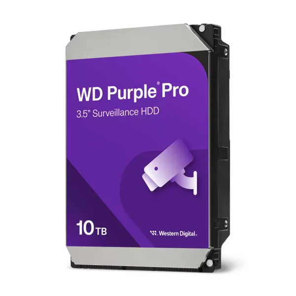 Western Digital WD101PURP Purple Pro Surveillance 3.5" SATA HDD, 256MB Cache, 10TB
