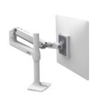 Ergotron 45-537-216 LX Desk Mount LCD Monitor Arm, Tall Pole, Bright White Texture