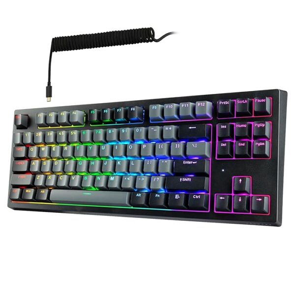 TECWARE PHANTOM+ 87 (BLACK) PINK SWITCH (LINEAR,58G)