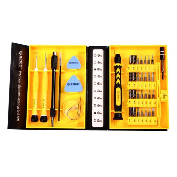 Orico 1)ST2 screwdriver set 2)Material: Alloy Steel 3)Specification: 28-in-one (28 Heads / One Handl