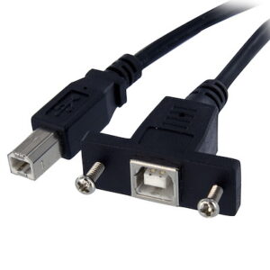 Startech USBPNLBFBM3 3 ft Panel Mount USB Cable B to B - F/M