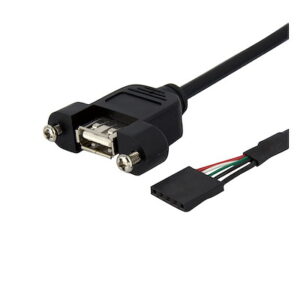 Startech USBPNLAFHD3 3ft USB A to Header Panel Mount Adapter Cable F/F
