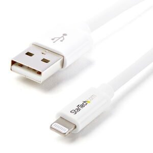 Startech USBLT2MW 2m 6ft Long White Apple Lightning to USB Cable