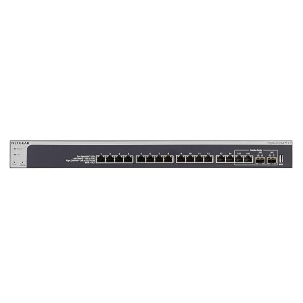 NETGEAR 16-Port 10G Ethernet Smart Managed Pro Switch (XS716T) - with 2 x 10Gigabit SFP+, Desktop/Ra - Image 2