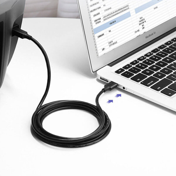 Ugreen USB 2.0 AM to BM print cable gold-plated 2M - Image 4