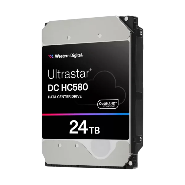 WD Ultrastar 24TB DC HC580 WUH722424ALE6L1 3.5" 6Gb/s-7200RPM SATA Buffer: 5
