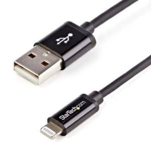Startech USBLT1MB 1m 3ft Black Apple 8-pin Lightning to USB Cable