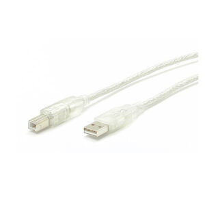 Startech USBFAB10T10 Ft. Transparent USB Cable A-B M/M
