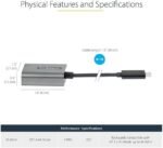STARTECH CDP2DPEC Startech USB C to DisplayPort 1.4 Adapter 8K/4K